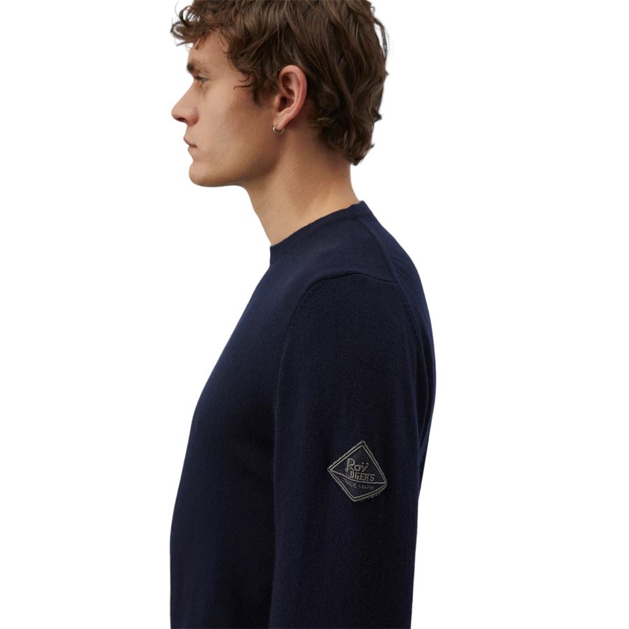 CREW NECK BASIC MAN WOOL&WS SILK Roy Rogers | RRU543CC57048